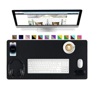 NEW Leather Desk Pad (23.6" x 13.7") with Mouse Wrist Rest
